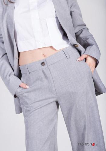 wide leg Hose mit Taschen - ph 3
