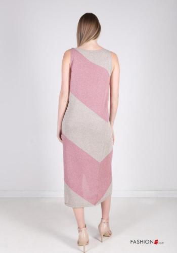Striped Cotton Sleeveless Dress with split - ph 5