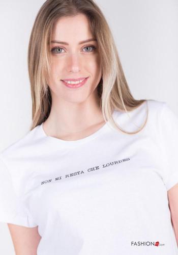 Lettering print Cotton T-shirt - ph 2