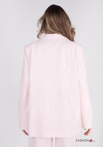 Streifenmuster Blazer mit Knöpfen - ph 4