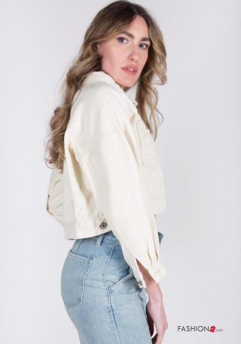 mini Cotton Jacket with buttons with pockets - ph 3