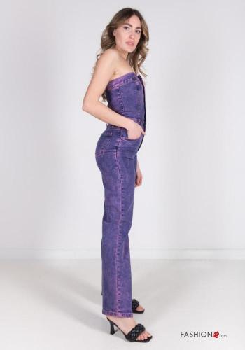 Denim Overall aus Baumwolle mit Taschen - ph 3