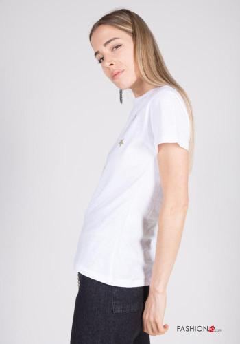 T-shirt in Cotone maniche corte girocollo Fantasia stampata - ph 3