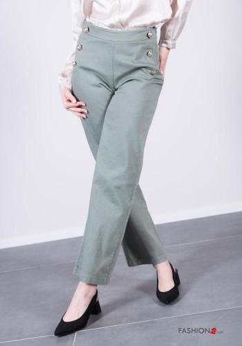 Hose aus Baumwolle mit Knöpfen mit Taschen - ph 2