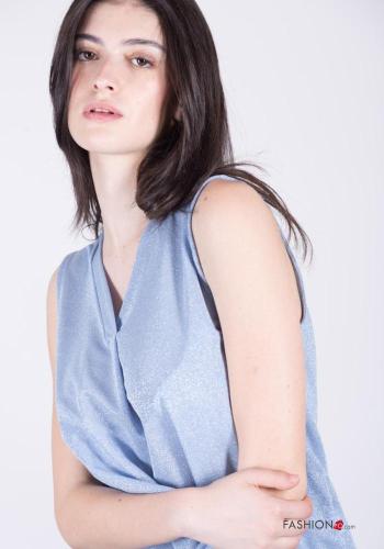 Blouse sans manches à col en V - ph 2