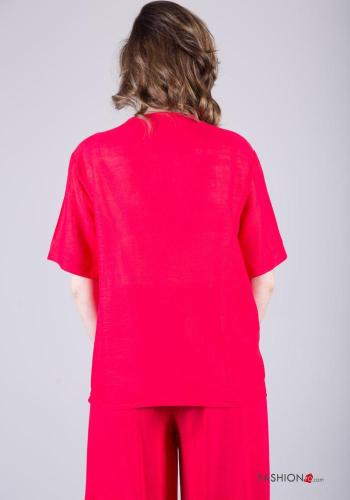 Blusa in Lino maniche corte - ph 4