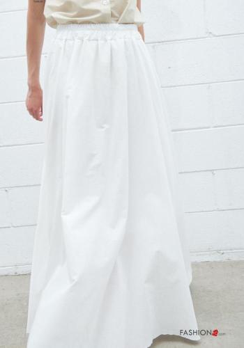 Gonna in Cotone maxi lungo con elastico - ph 2