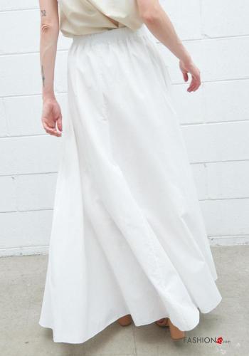 Gonna in Cotone maxi lungo con elastico - ph 4