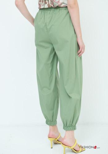 Hose aus Baumwolle mit Taschen mit gummizug - ph 4