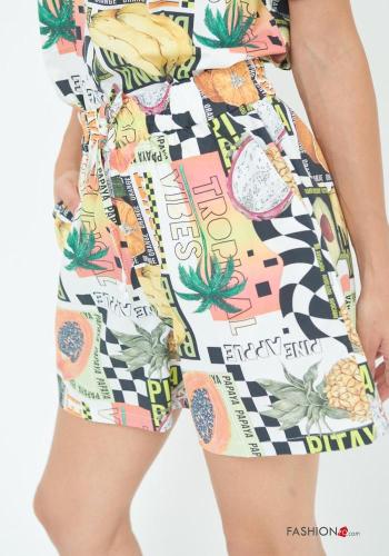 Cotton Shorts with pockets with elastic - ph 3