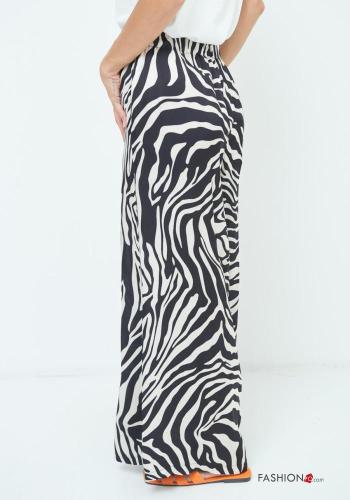 Pantalon Imprimé animalier avec poches avec coulisse - ph 4