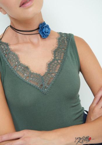 Canotta pizzo scollo a V - ph 2