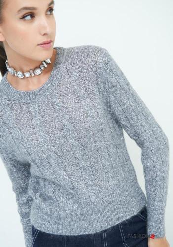 Maglione in Mohair maniche lunghe girocollo - ph 2