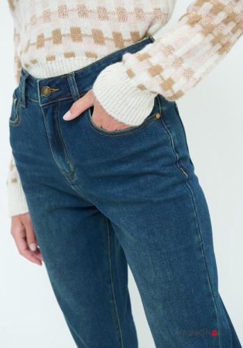 Jeans aus Baumwolle mit Knöpfen mit Reißverschluss mit Taschen - ph 3