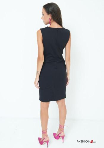 sleeveless pencil knee-length Dress with v-neck - ph 3