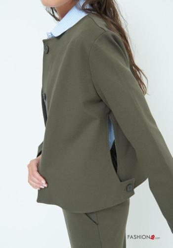 long sleeve crew neck Jacket with buttons - ph 2