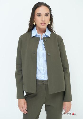 long sleeve crew neck Jacket with buttons - ph 4