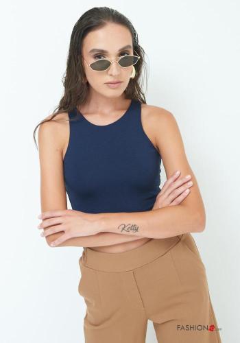 sleeveless crew neck mini Top - ph 3