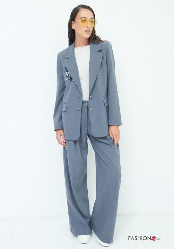 Blazer manga larga con cuello con lentejuelas con botones - ph 4