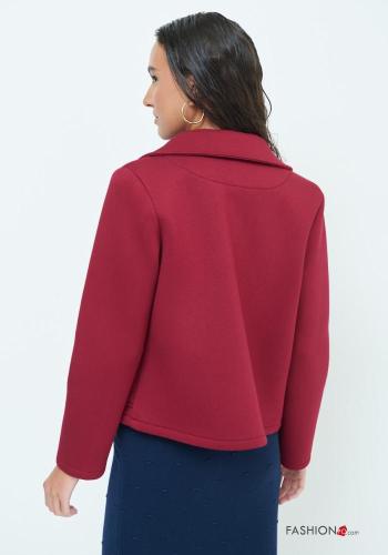 lange ärmel mit kragen Jacke mit Knöpfen mit Taschen - ph 4