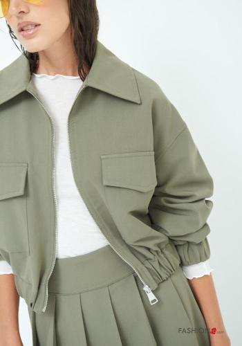 Chaqueta bomber con cuello con cremallera - ph 2
