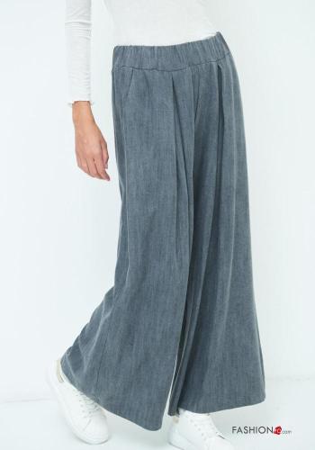 Pantalon wide leg avec élastique - ph 2