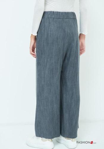 Pantalon wide leg avec élastique - ph 3