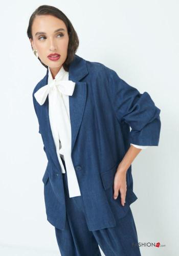 Blazer maniche lunghe con tasche - ph 2