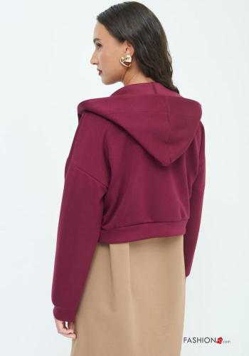 mini Bomber Jacket with pockets with hood with zip - ph 4