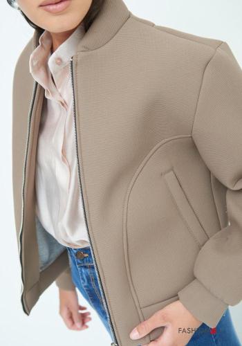 Bomber corto con tasche con zip - ph 4