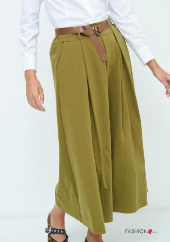 Gonna in Cotone con cintura con tasche - ph 2