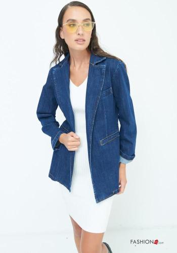Giacca in Cotone denim maniche lunghe - ph 2