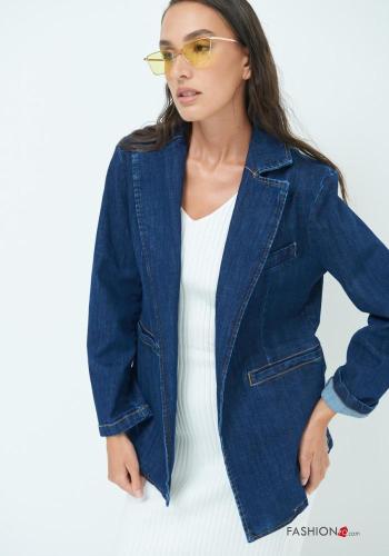 Giacca in Cotone denim maniche lunghe - ph 3
