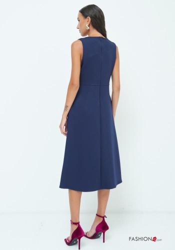 sleeveless crew neck Dress with split - ph 4