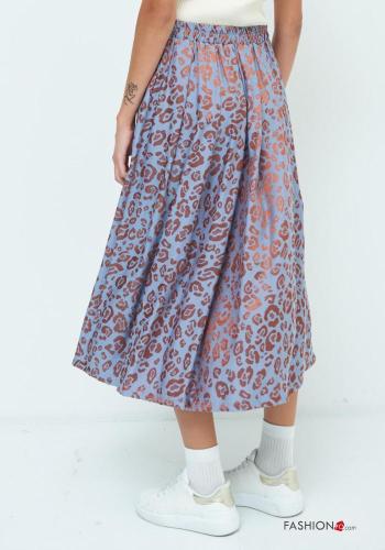 Animal print full Skirt with elastic - ph 3