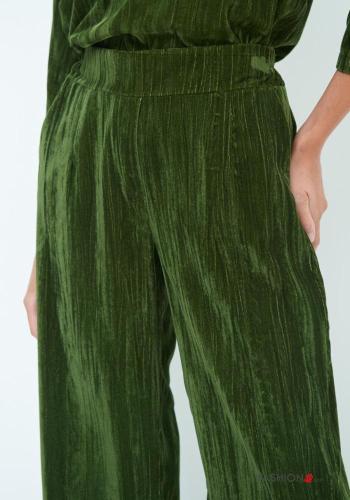Samt Hose mit Taschen mit gummizug - ph 3