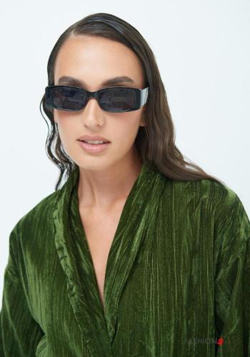 Samt Jacke mit Gürtel mit Taschen - ph 2
