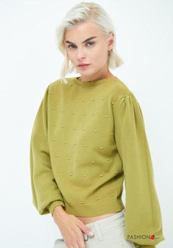 Maglione maniche lunghe maniche a palloncino girocollo - ph 2