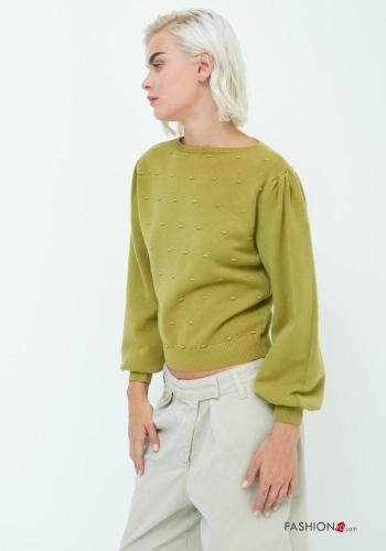 Maglione maniche lunghe maniche a palloncino girocollo - ph 3