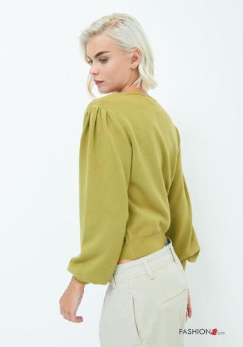 Maglione maniche lunghe maniche a palloncino girocollo - ph 4