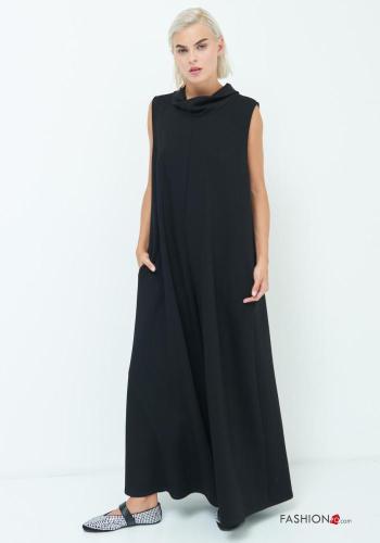 Jumpsuit wide leg senza maniche con colletto con zip - ph 2