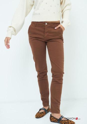 Cotton Chinos with buttons with zip with pockets - ph 2