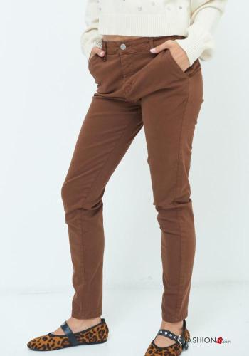 Cotton Chinos with buttons with zip with pockets - ph 3