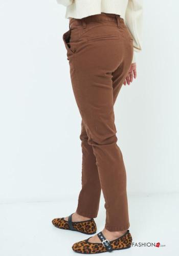 Cotton Chinos with buttons with zip with pockets - ph 4