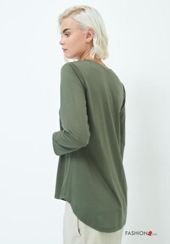 Camiseta de manga larga con cuello en v - ph 3