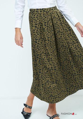 Animal print full Skirt with elastic - ph 2