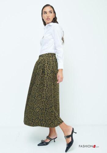 Animal print full Skirt with elastic - ph 3
