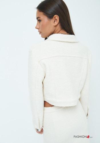 mit kragen Jacke mit Knöpfen mit Taschen - ph 3