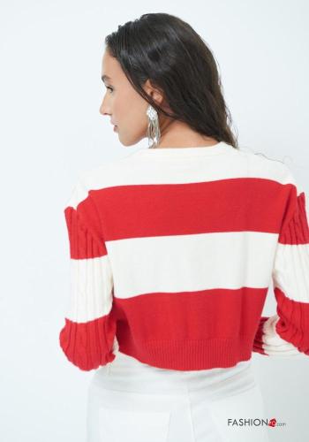 Striped long sleeve crew neck mini Sweater - ph 4