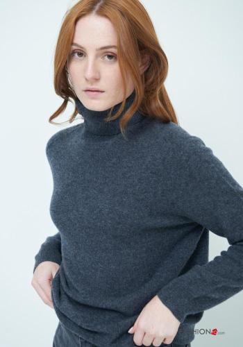 long sleeve Cashmere Blend Rollneck - ph 2